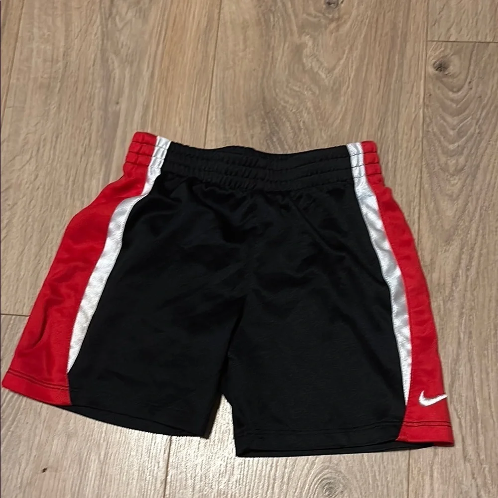 Nike Black and Red Athletic Shorts